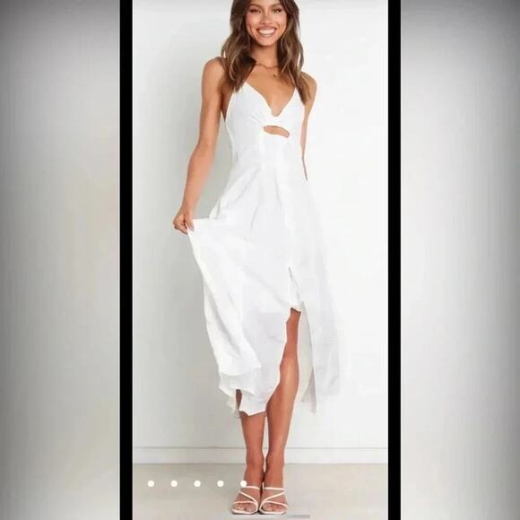 Petal and Pup Karlie white Cutout dress NWT - Picture 3 of 9